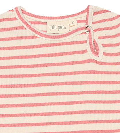 Petit Piao Bodysuit s/s - Rib - Modal - Sea Shell Pink