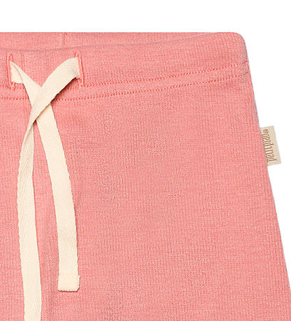 Petit Piao Stuttbuxur - Rib - Modal - Sea Shell Bleikt