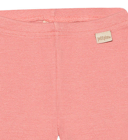 Petit Piao Leggings - Rib - Modal - Sea Shell Bleikt