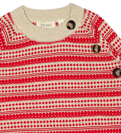 Petit Piao Blússa - Prjónað - Light Nordic - Off White/Bjartan r