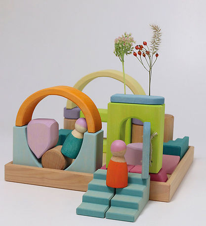 Grimms Träleksaker - Building World - Cloud Play