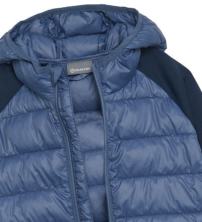 Color Kids Puffer Jacket - Vintage Indigo