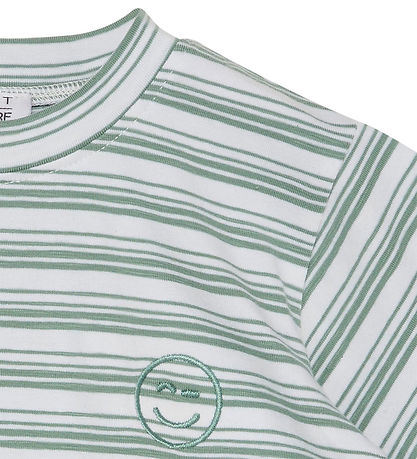 Hust and Claire T-shirt - HCArthur - Jade Green w. Stripes