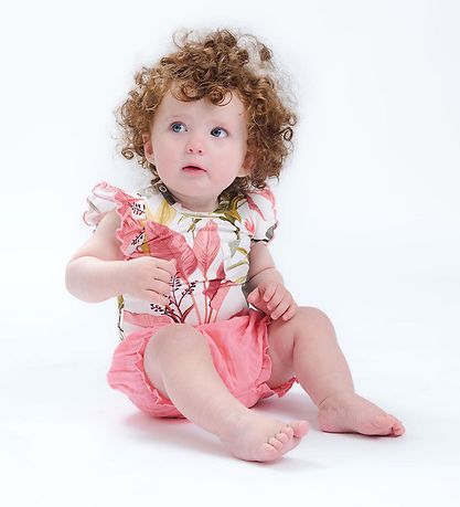 Hust and Claire Bodysuit s/s - Baele - Rose Morn w. flower print