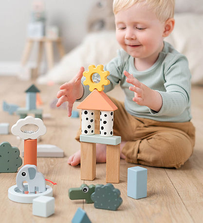 Done by Deer Building Blocks - 34 pcs - Deer Friends