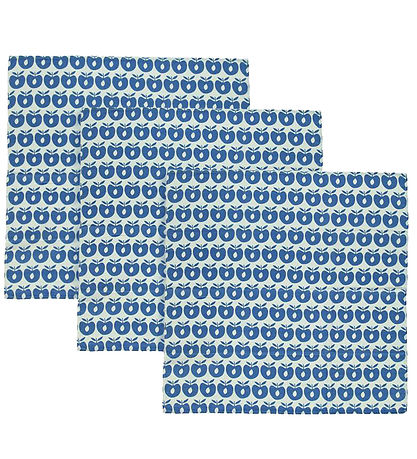 Småfolk Muslin Cloths - 3-Pack - 79x79 - Blue Lolite