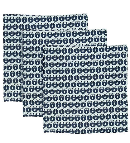 Småfolk Muslin Cloths - 3-Pack - 79x79 - Medieval Blue