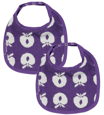 Småfolk Bib - 2-Pack - Purple Heart