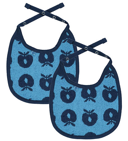 Småfolk Bib - 2-Pack - Blue Grotto