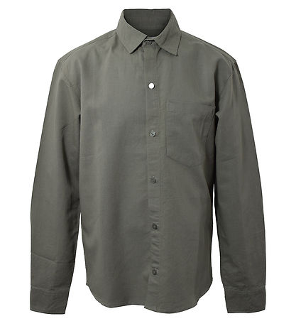 Hound Shirt - Linen Blend - Army