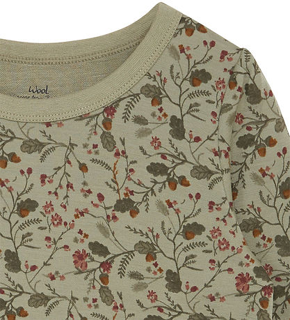 Hust and Claire Bluse - Wolle/Bambus - Abelin-HC - Seegras m. Bl