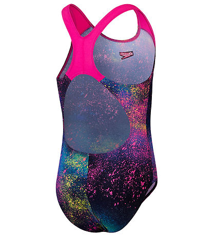 Speedo Sundföt - Stafræn All-Over Splashback - Black/Bleikt