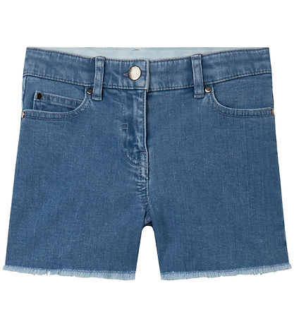 Short en Jean Stella McCartney Kids - Bleu Clair av. Coeurs