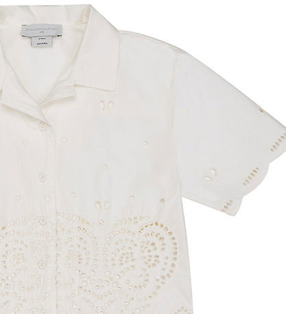 Stella McCartney Kids Skyrta - Ivory M. Mynsturprjón