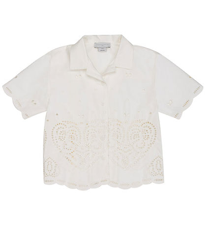 Stella McCartney Kids Skyrta - Ivory M. Mynsturprjón