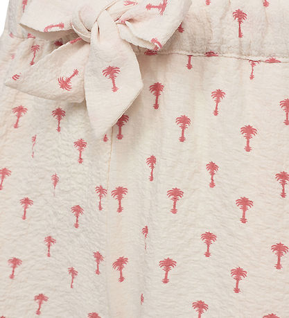Sofie Schnoor Shorts - Off White w. Palms