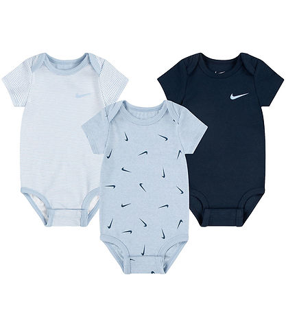 Nike Samfellur k/æ - 3 Pakki - Kóbalt Bliss Heather