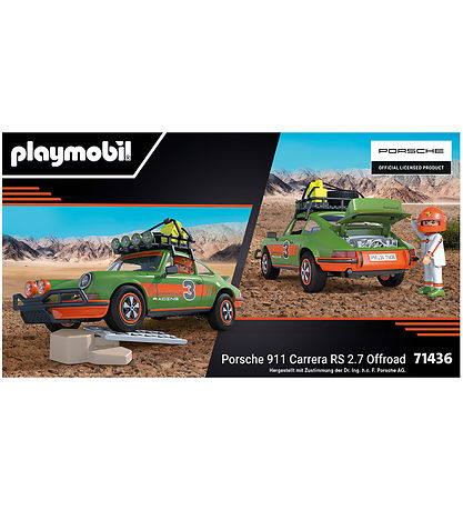 Playmobil Porsche 911 Carrera RS 2.7 OffRoad - 71436 - 47 Teile