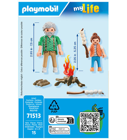 Playmobil My Life - Campfire with marshmallows - 71513 - 15 Part