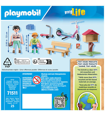 Playmobil My Life - Büchertausch Gefüttert Bücherwürmer - 71511 
