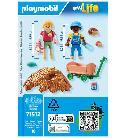 Playmobil My Life Care of the Hedgehog Family 71512 18 Par KW IE