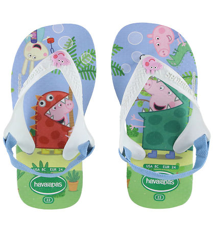 Havaianas Slippers - Baby Peppa Pig - Wit