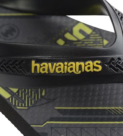 Havaianas Flip Flops - Kids Max Herois - Black/Yellow