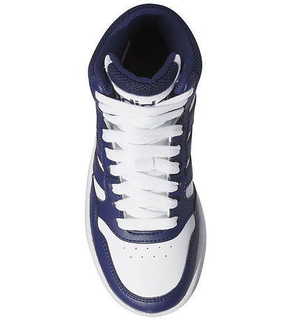 adidas Performance Skór - Hoops 3.0 Mid K - Hvítur/Blár