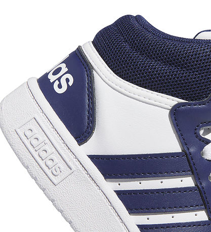 adidas Performance Skór - Hoops 3.0 Mid K - Hvítur/Blár