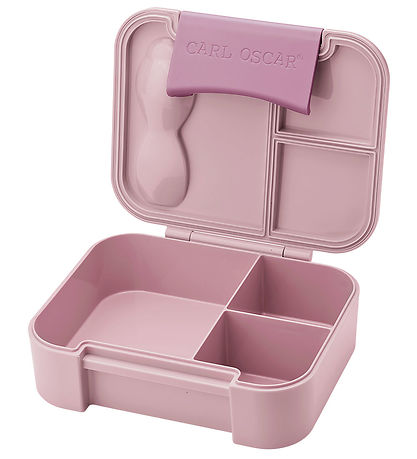 Carl Oscar Nestisbox M. Gaffall/Skeið - BentoBox - Bleikt M. Pan