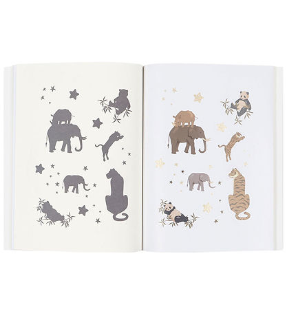 Konges Sløjd Activity Book w. Colouring Pencils - Off White