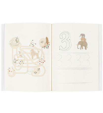 Konges Sløjd Activity Book w. Colouring Pencils - Off White