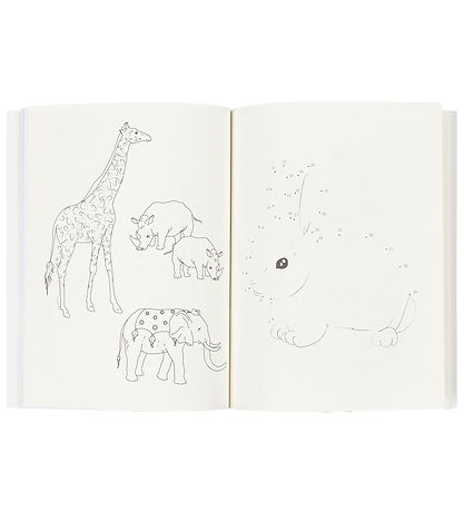 Konges Sløjd Activity Book w. Colouring Pencils - Off White