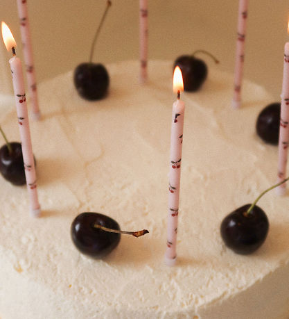 Konges Sljd Birthday candles - 12 pcs - Cherry