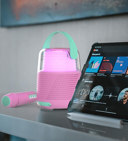 Mobility on Board Speaker w. Microphone - Karaoke - Rose