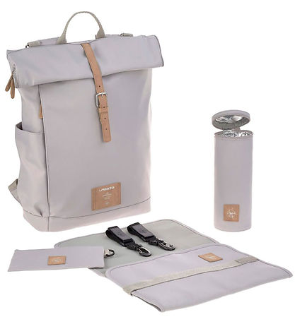 Lässig Changing Bag - GRE Rolltop Backpack - Gray