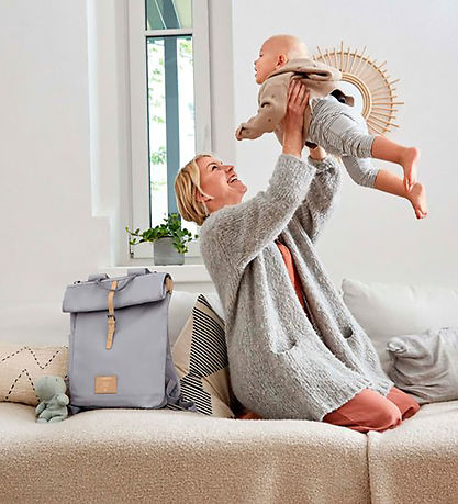 Lässig Changing Bag - GRE Rolltop Backpack - Gray
