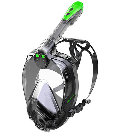 Seac Snorkel Mask - Libera S/M - Black/Lime