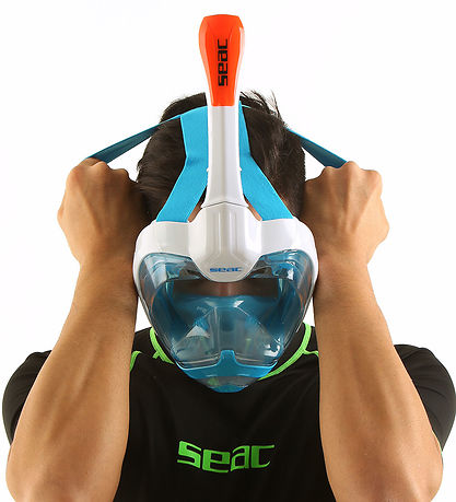 Seac Schnorchelmaske - Magica L/XL - Weiß/Orange