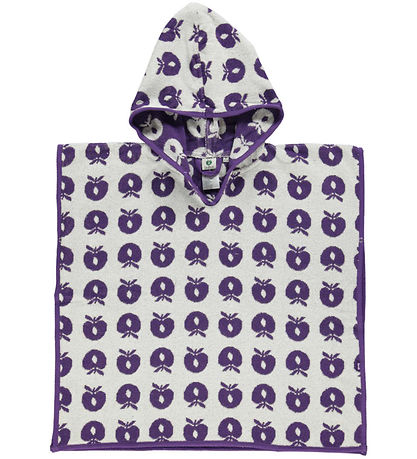 Småfolk Towel Poncho - Purple Heart
