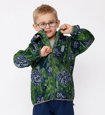 LEGO Ninjago Softshell Jacket - LWScout 202 - Twist Of Lime/Gre