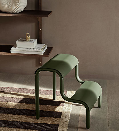 ferm Living Stool - 34x35.7x36.2 cm - Forest Green