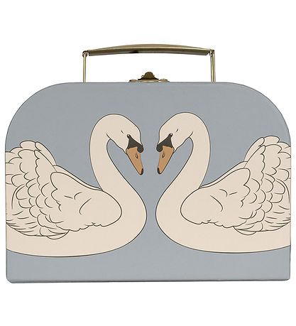 Konges Sljd Cardboard Suitcase - 2-Pack - Swan