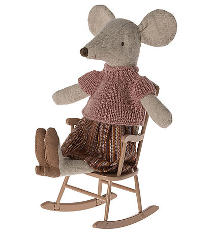 Maileg Rocking chair - Mouse - Dark Powder