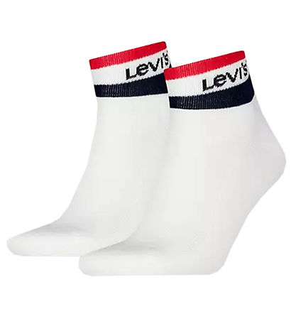 Levis Sneaker-Socken - 2er-Pack - Weiß