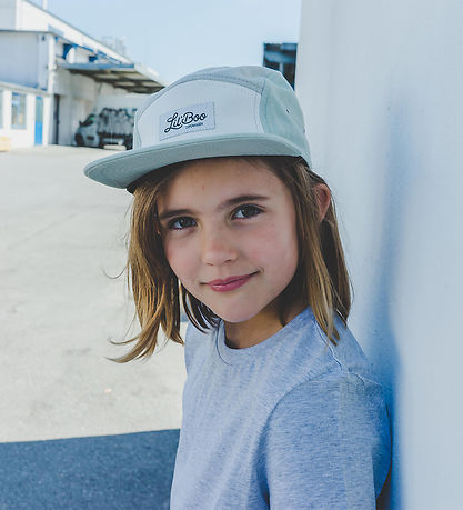 Lil' Boo Copenhagen Cap - Block Mint 5 Panel - Dusty Mint/Gre