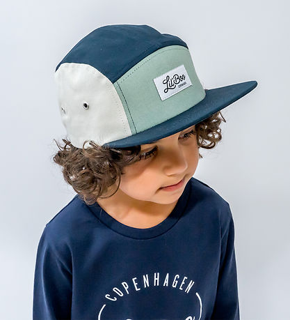 Lil' Boo Copenhagen Cap - Block Stone 5 - Stone Green/Sand/Na
