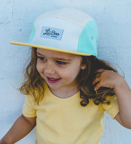 Lil' Boo Copenhagen Cap - Block Summer 5 - Peach/Yellow/White