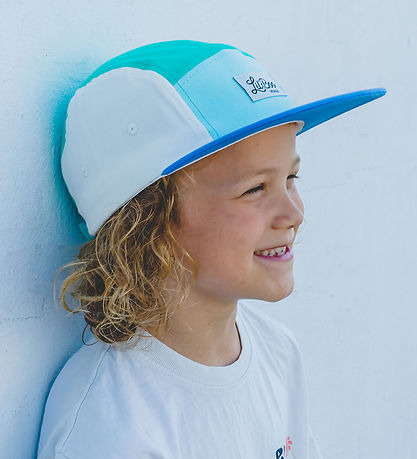 Lil' Boo Copenhagen Cap - Block Ocean 5 - Green/Blue/White