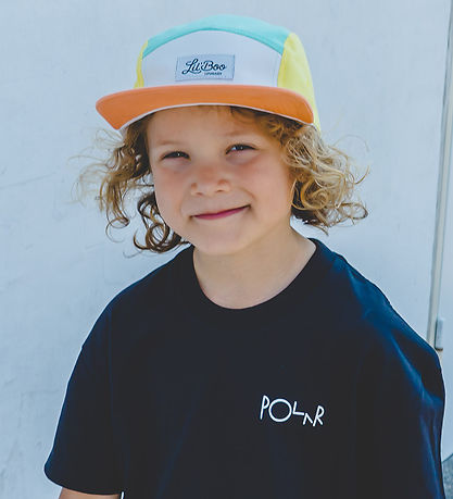 Lil' Boo Copenhagen Cap - Block Happy 5 - Orange/Green/Yellow